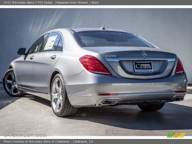 Palladium Silver Metallic / Black 2015 Mercedes-Benz S 550 Sedan