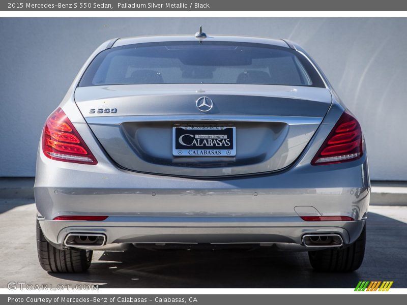 Palladium Silver Metallic / Black 2015 Mercedes-Benz S 550 Sedan