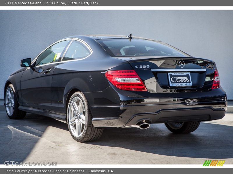 Black / Red/Black 2014 Mercedes-Benz C 250 Coupe