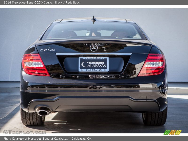 Black / Red/Black 2014 Mercedes-Benz C 250 Coupe