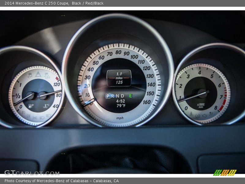 Black / Red/Black 2014 Mercedes-Benz C 250 Coupe
