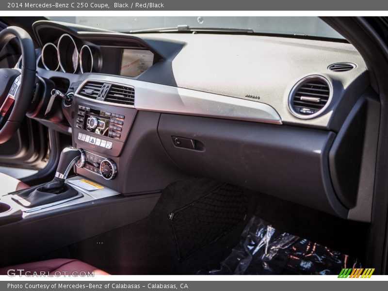 Black / Red/Black 2014 Mercedes-Benz C 250 Coupe