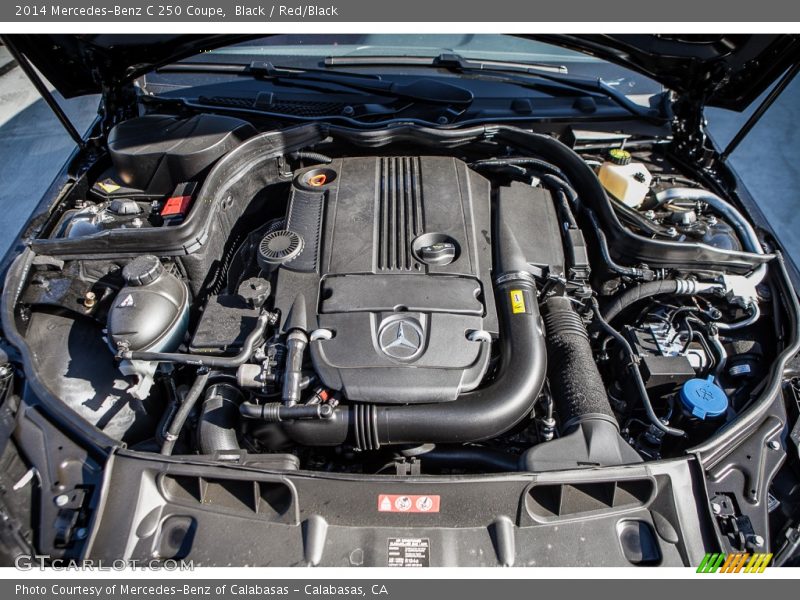 Black / Red/Black 2014 Mercedes-Benz C 250 Coupe