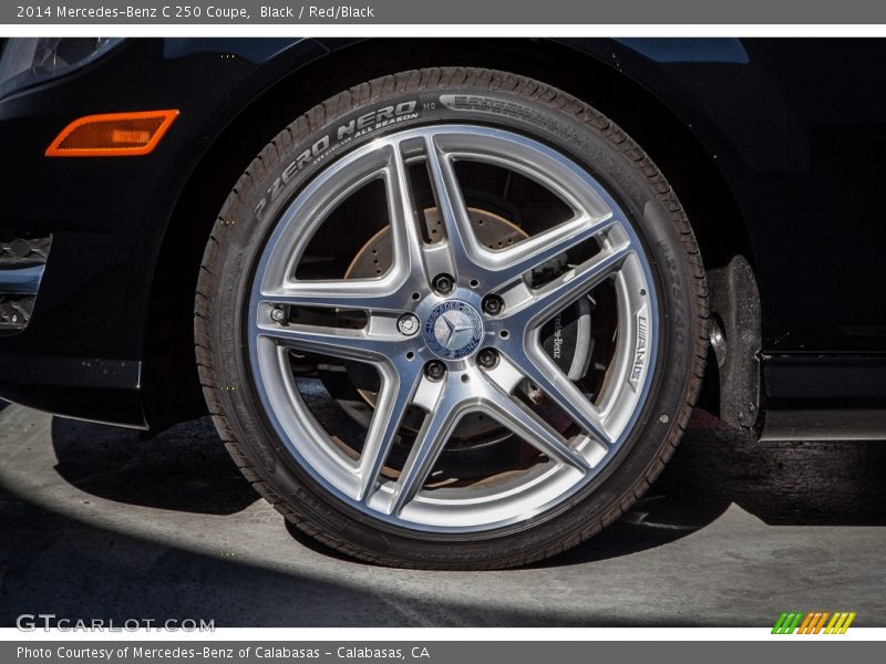 Black / Red/Black 2014 Mercedes-Benz C 250 Coupe