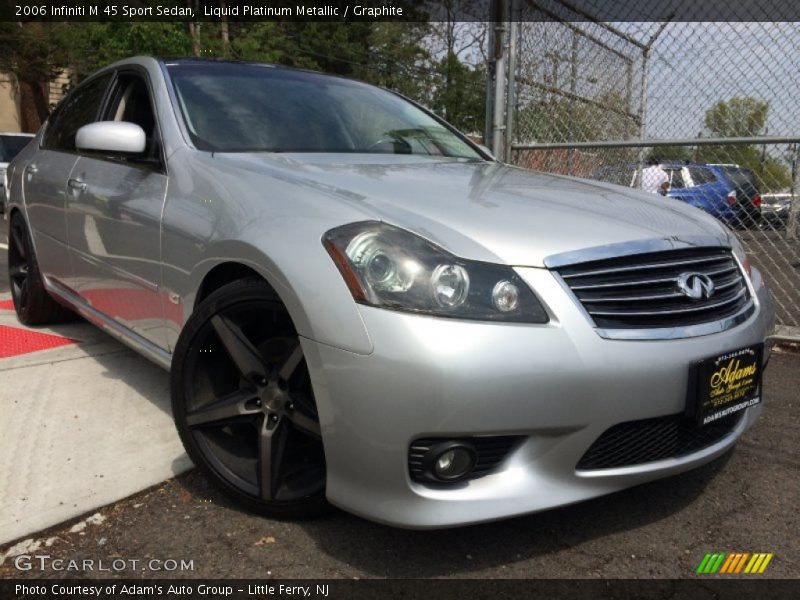 Liquid Platinum Metallic / Graphite 2006 Infiniti M 45 Sport Sedan
