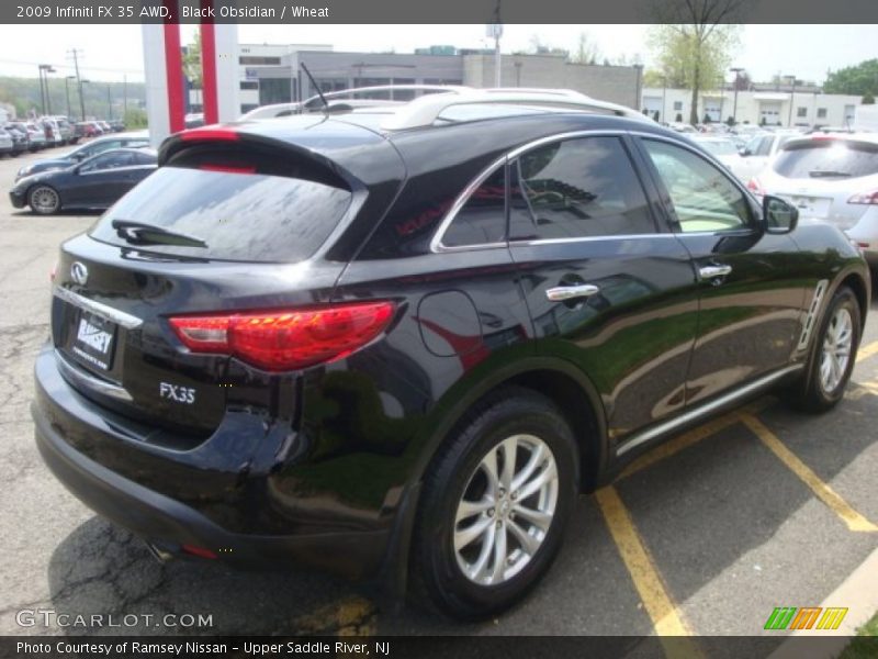 Black Obsidian / Wheat 2009 Infiniti FX 35 AWD