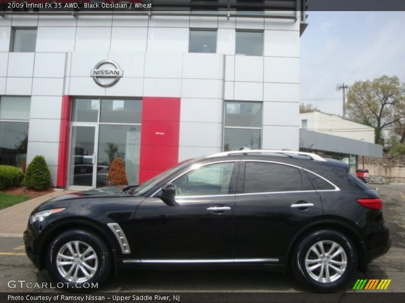 Black Obsidian / Wheat 2009 Infiniti FX 35 AWD