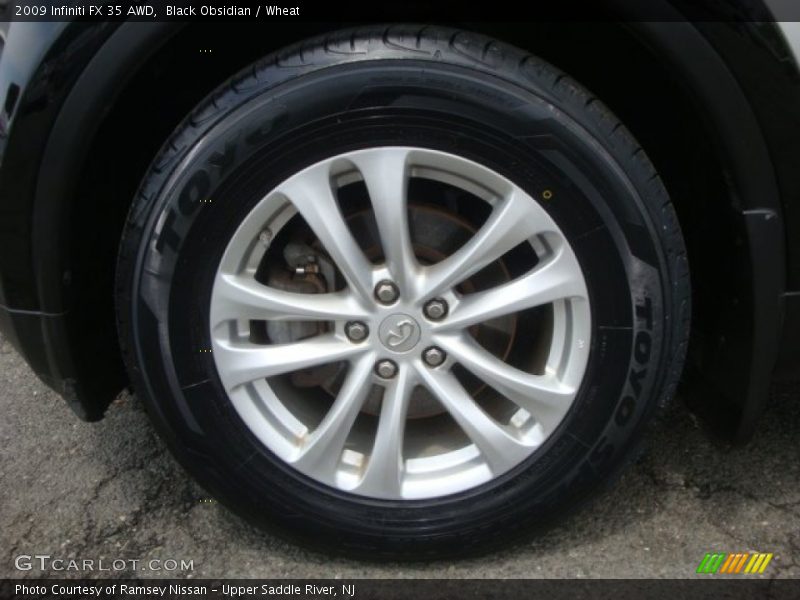Black Obsidian / Wheat 2009 Infiniti FX 35 AWD