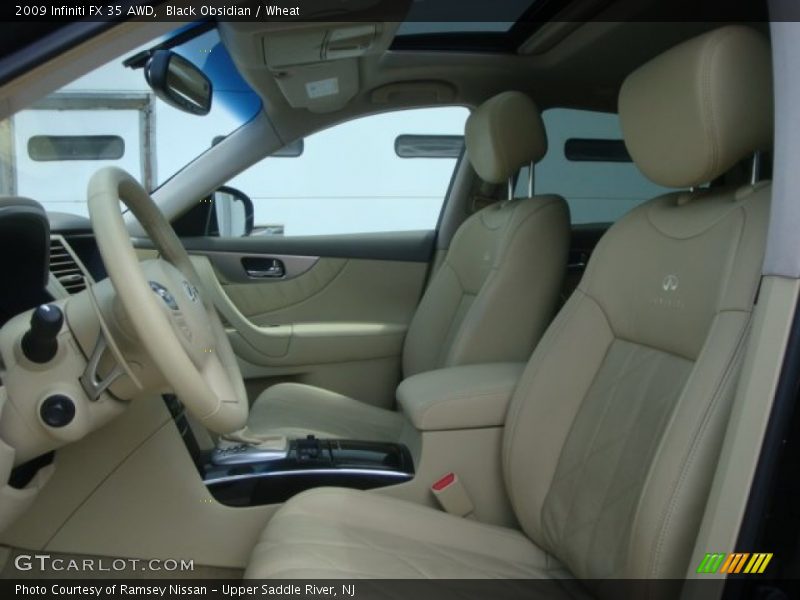 Black Obsidian / Wheat 2009 Infiniti FX 35 AWD
