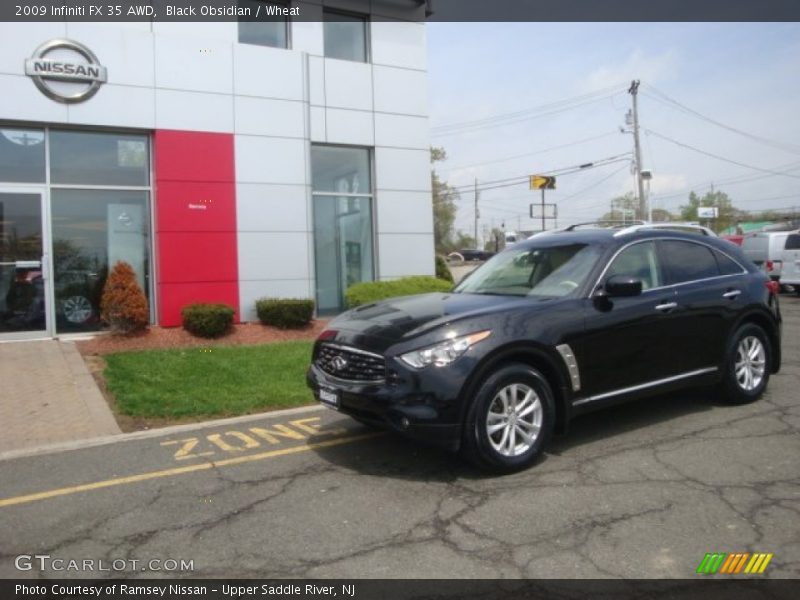 Black Obsidian / Wheat 2009 Infiniti FX 35 AWD