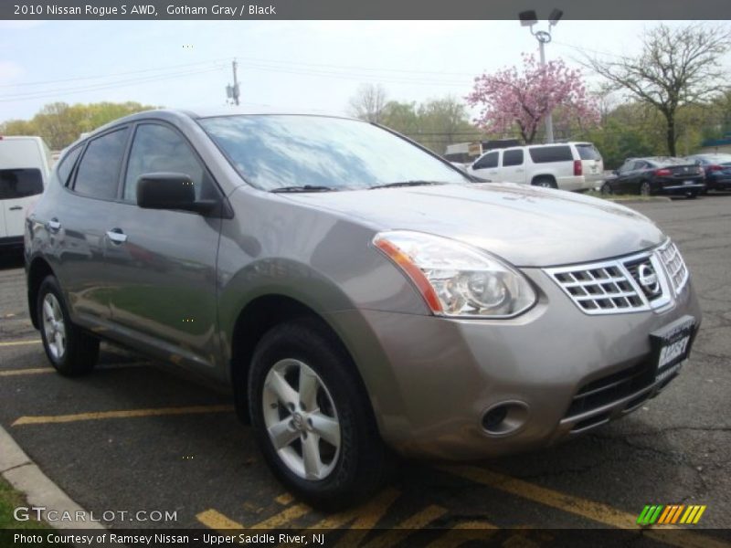 Gotham Gray / Black 2010 Nissan Rogue S AWD