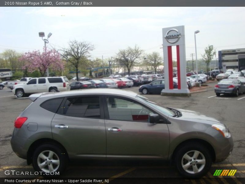 Gotham Gray / Black 2010 Nissan Rogue S AWD