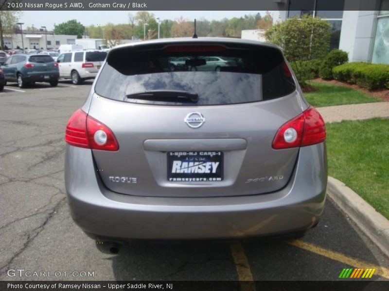 Gotham Gray / Black 2010 Nissan Rogue S AWD