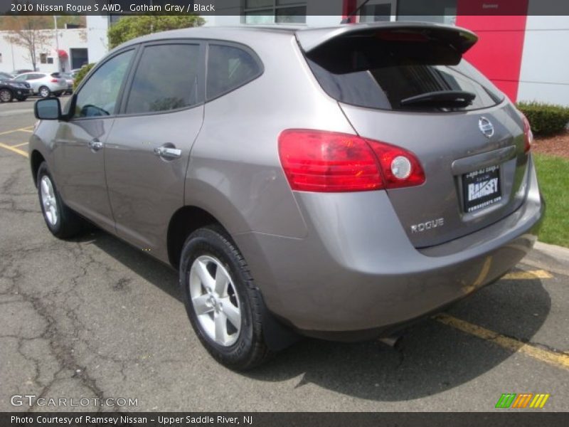 Gotham Gray / Black 2010 Nissan Rogue S AWD