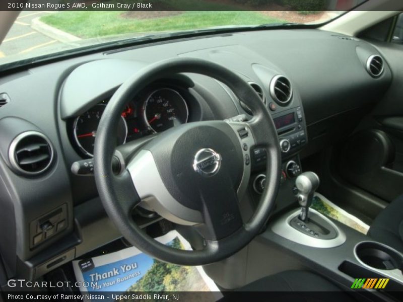 Gotham Gray / Black 2010 Nissan Rogue S AWD