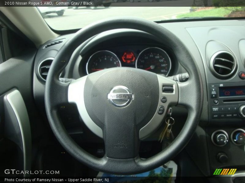 Gotham Gray / Black 2010 Nissan Rogue S AWD