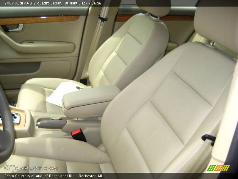 Brilliant Black / Beige 2007 Audi A4 3.2 quattro Sedan