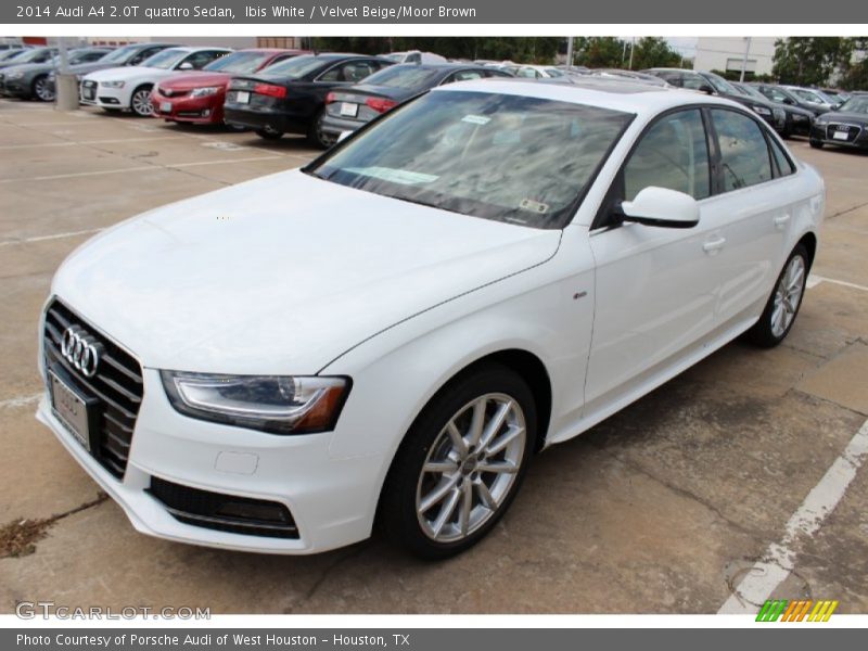 Ibis White / Velvet Beige/Moor Brown 2014 Audi A4 2.0T quattro Sedan