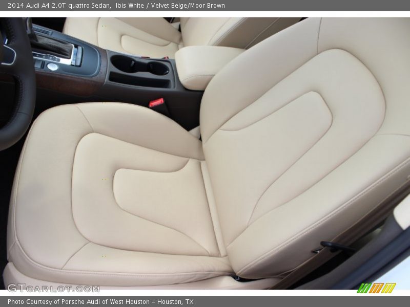 Ibis White / Velvet Beige/Moor Brown 2014 Audi A4 2.0T quattro Sedan