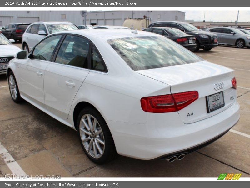 Ibis White / Velvet Beige/Moor Brown 2014 Audi A4 2.0T quattro Sedan