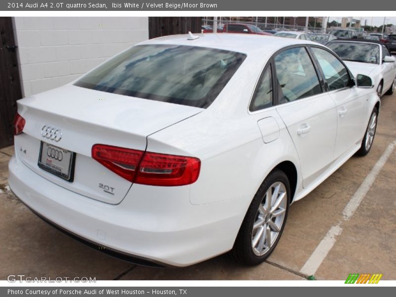 Ibis White / Velvet Beige/Moor Brown 2014 Audi A4 2.0T quattro Sedan