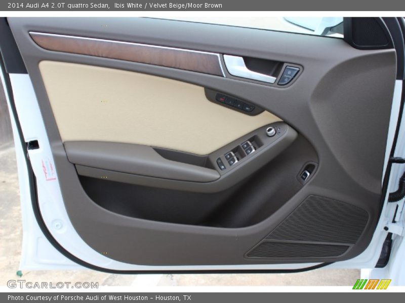 Ibis White / Velvet Beige/Moor Brown 2014 Audi A4 2.0T quattro Sedan