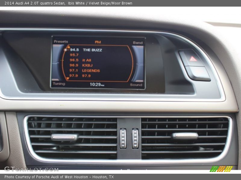 Ibis White / Velvet Beige/Moor Brown 2014 Audi A4 2.0T quattro Sedan