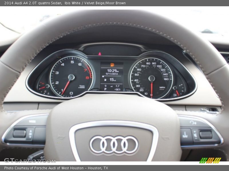 Ibis White / Velvet Beige/Moor Brown 2014 Audi A4 2.0T quattro Sedan