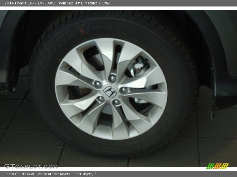 Polished Metal Metallic / Gray 2014 Honda CR-V EX-L AWD