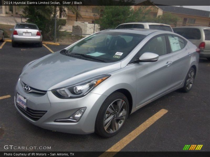 Silver / Black 2014 Hyundai Elantra Limited Sedan