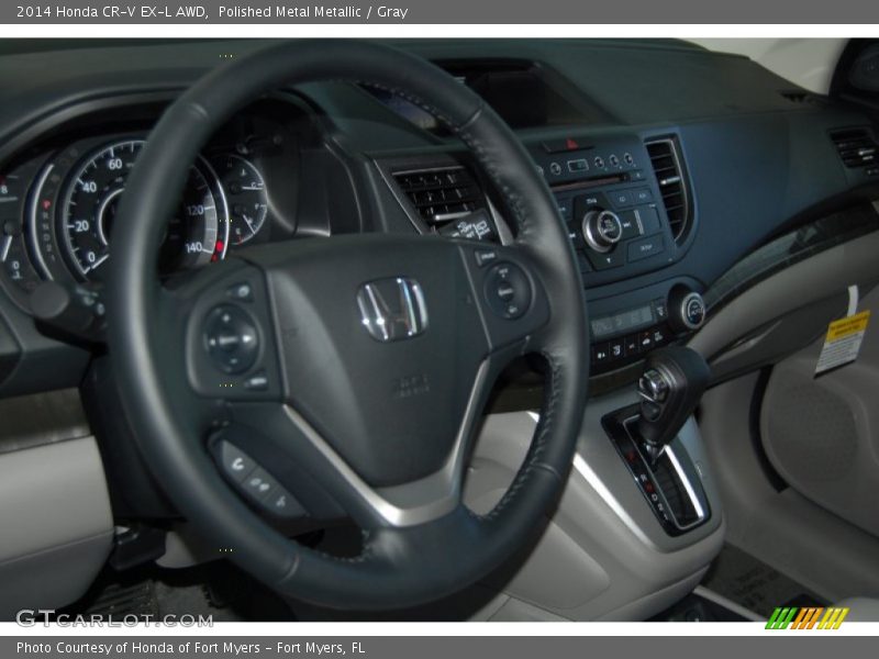 Polished Metal Metallic / Gray 2014 Honda CR-V EX-L AWD