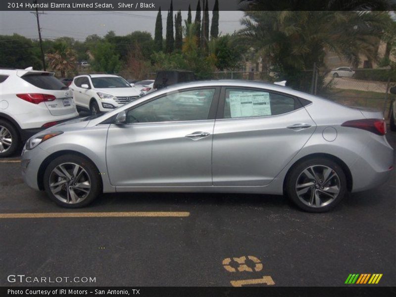 Silver / Black 2014 Hyundai Elantra Limited Sedan