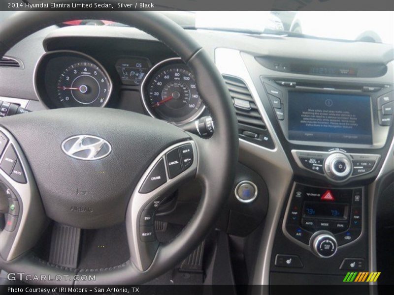 Silver / Black 2014 Hyundai Elantra Limited Sedan