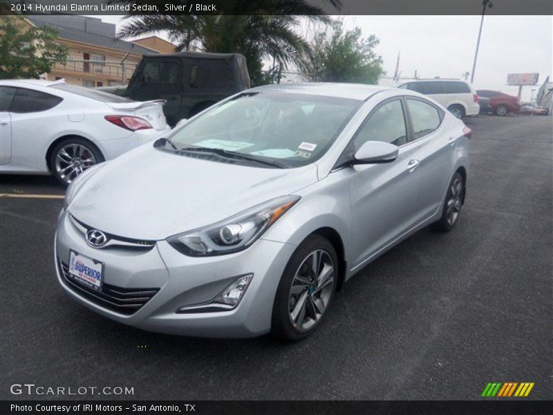 Silver / Black 2014 Hyundai Elantra Limited Sedan