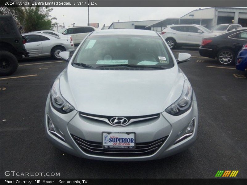 Silver / Black 2014 Hyundai Elantra Limited Sedan