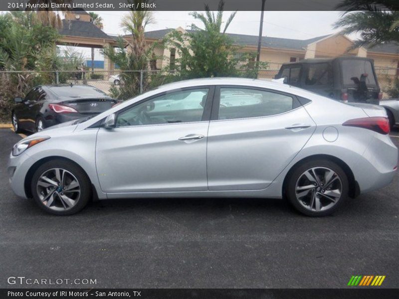Silver / Black 2014 Hyundai Elantra Limited Sedan