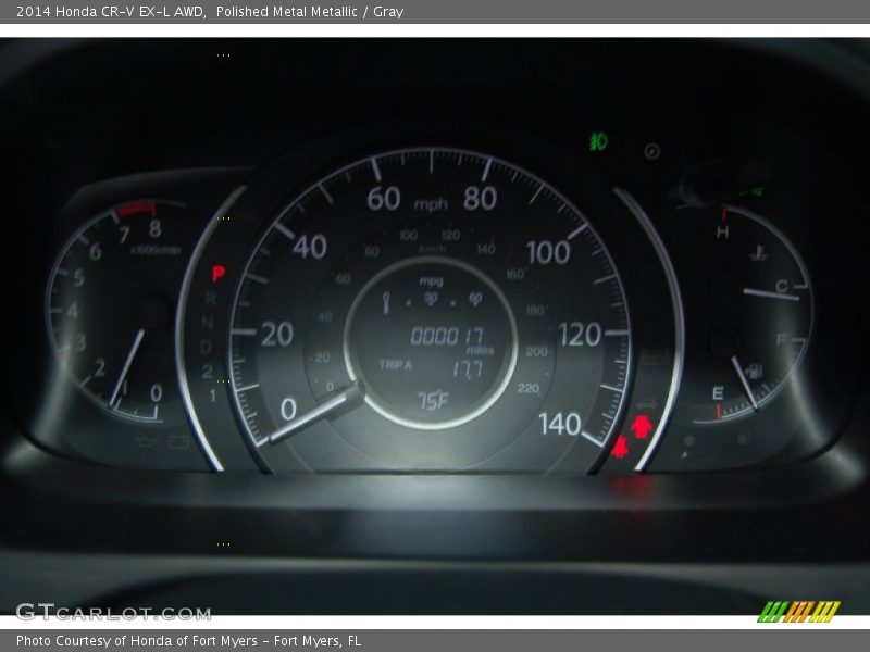 Polished Metal Metallic / Gray 2014 Honda CR-V EX-L AWD