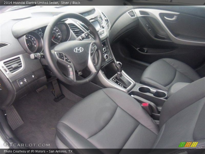 Silver / Black 2014 Hyundai Elantra Limited Sedan
