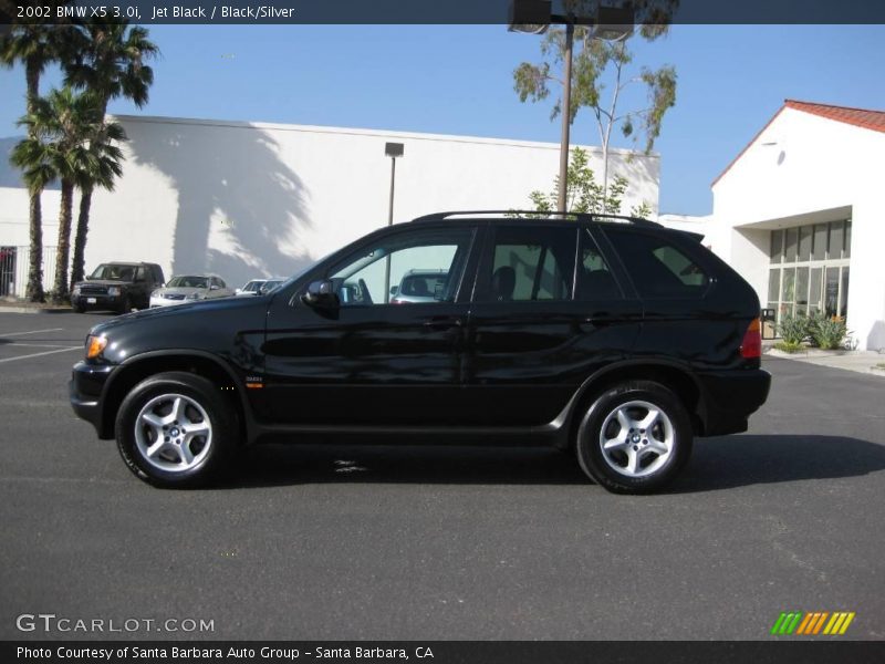 Jet Black / Black/Silver 2002 BMW X5 3.0i