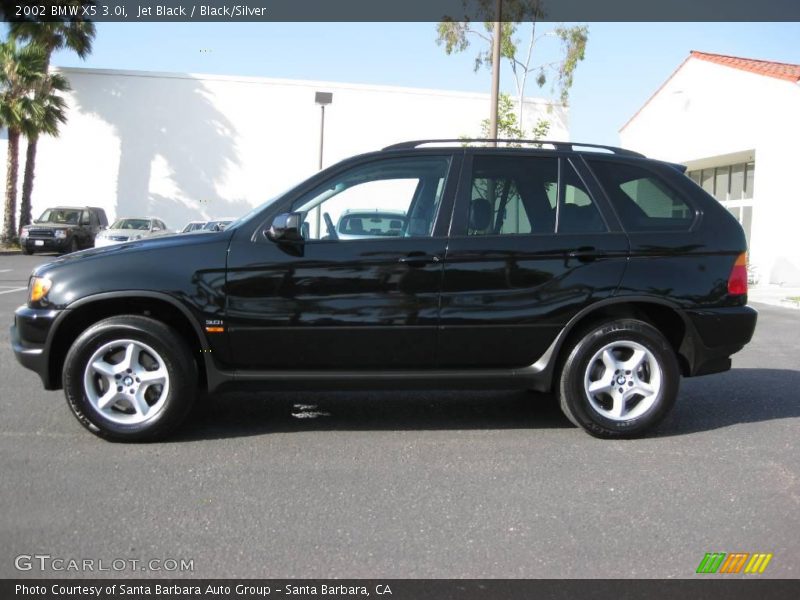Jet Black / Black/Silver 2002 BMW X5 3.0i