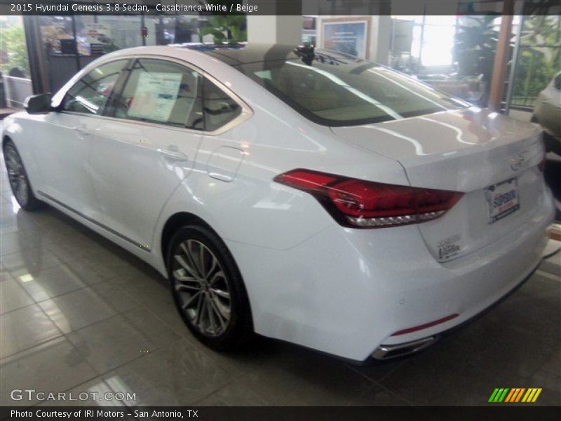 Casablanca White / Beige 2015 Hyundai Genesis 3.8 Sedan