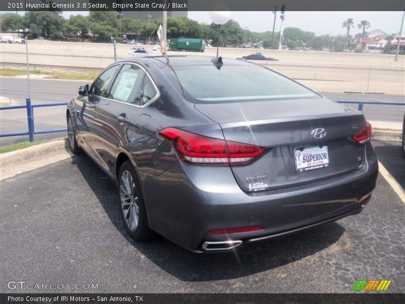 Empire State Gray / Black 2015 Hyundai Genesis 3.8 Sedan