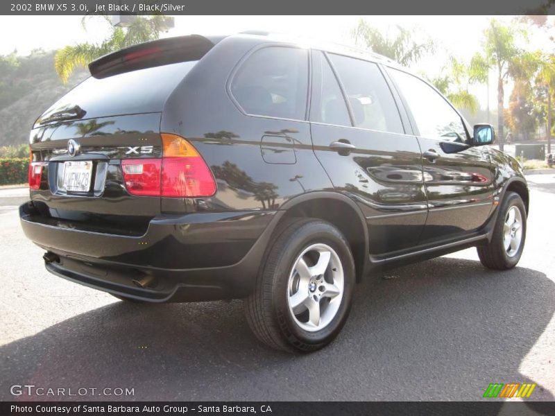 Jet Black / Black/Silver 2002 BMW X5 3.0i