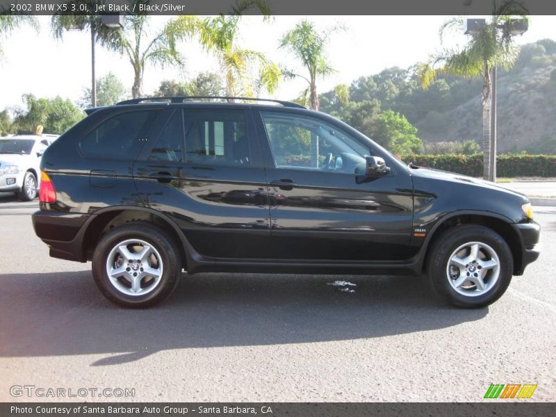 Jet Black / Black/Silver 2002 BMW X5 3.0i