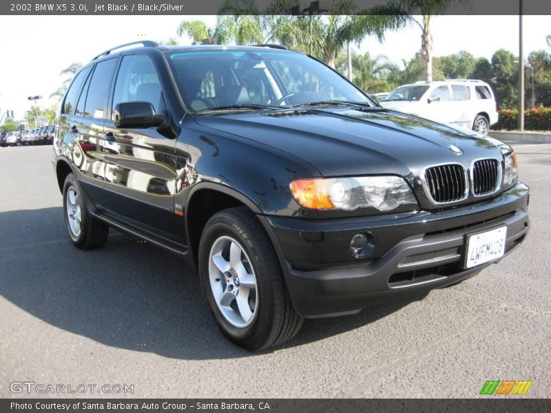 Jet Black / Black/Silver 2002 BMW X5 3.0i