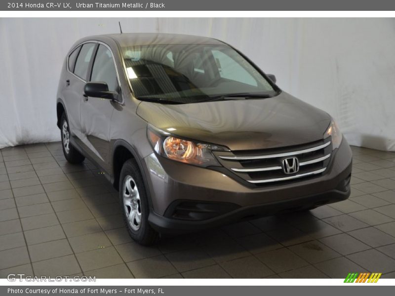 Urban Titanium Metallic / Black 2014 Honda CR-V LX