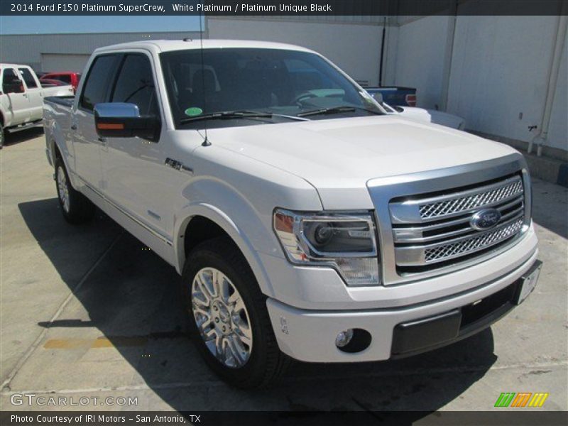 White Platinum / Platinum Unique Black 2014 Ford F150 Platinum SuperCrew
