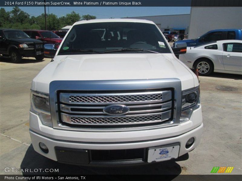 White Platinum / Platinum Unique Black 2014 Ford F150 Platinum SuperCrew