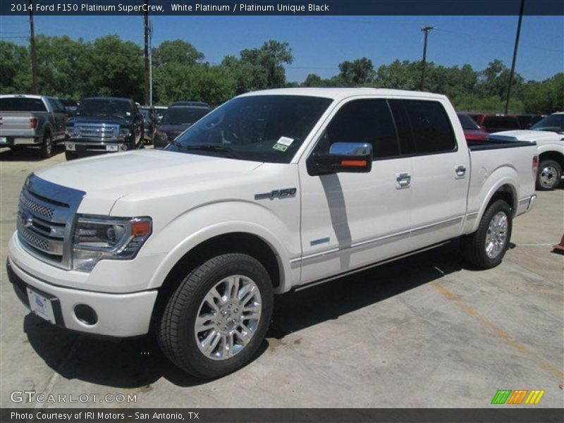 White Platinum / Platinum Unique Black 2014 Ford F150 Platinum SuperCrew