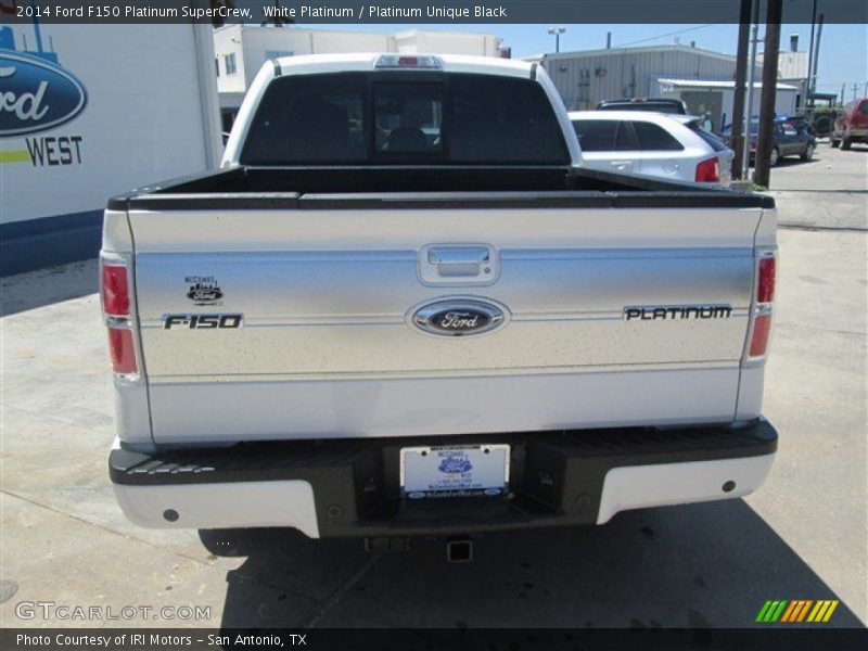 White Platinum / Platinum Unique Black 2014 Ford F150 Platinum SuperCrew
